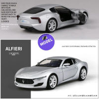 1:36 Maserati ALFIERI GT Sports Alloy Die Cast Car Model Toy Pull Back Door Open Supercar Toys Vehicle For Kids Collection