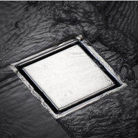 Floor Drain Tile Insert Square Floor Waste Grates Bathroom Shower Drain 11*11*6cm 304 Stainless Steel