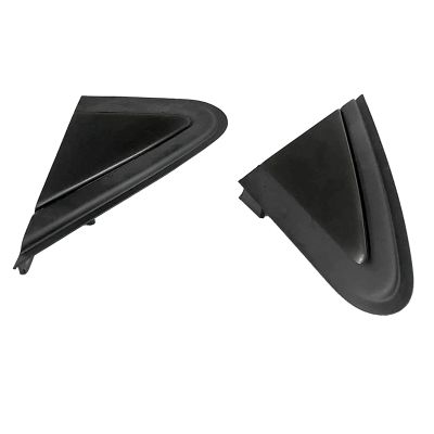 Black Wing Triangle Cover Plastic Wing Triangle Cover Rearview Mirror Trim for Polo 4 9N Cross Sedan Vento 2007 2009 2010 6Q0853273A 6Q0853274A