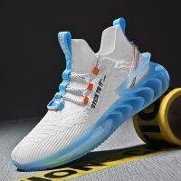 New Men Blade Sport Running Shoes Sock Sneakers Male Damping Jogging Shoes Trend Hollow Sole Non-Slip Athletic Zapatillas Hombre