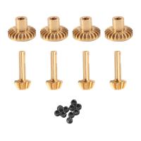 8Pcs Brass Front &amp; Rear Axle Gear Drive Shaft Gear Upgrade Accessories for WPL C14 C24 B24 B36 MN D90 D99 MN99S Parts