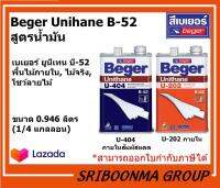 Beger Unithane B-52 | เบเยอร์ ยูนีเทน บี-52 | U-404 ภายในสัมผัสแดด | U-202 ภายใน | ขนาด 0.946 ลิตร (1/4 แกลลอน )