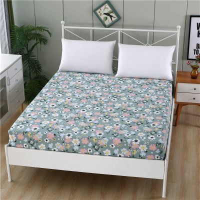 【CW】 LAGMTA 1pc fitted sheet plant cartoon plaid Four Corners With Elastic band bed can be customiza