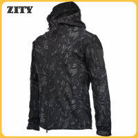 ZITY ยุทธวิธีแจ็คเก็ตผู้ชายทหารต่อสู้นิ่มกองทัพแจ็คเก็ต Techwear Windproof กันน้ำระบายอากาศขนแกะความร้อนเสื้อคลุมด้วยผ้า TCJ0001