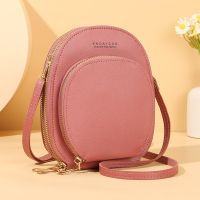 Women Crossbody Shoulder Bags Wallets Touch Screen Cell Phone Purse Soft Leather Strap Handbag for Female Luxury Messenger Bags