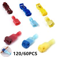 【CW】 120/60pcs Quick Electrical Cable Connectors Snap Splice Lock Wire Terminal Waterproof T Tap Crimp Terminals Ant Clips Connector