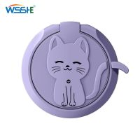 Cute Cat Mobile Phone Holder Ring Buckle Personality Creative Finger Festive Woman Metal Paste Cute Cartoon Phone Accessories Ring Grip