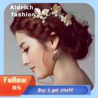 ALDRICH FASHION หมวกกันน็อกผู้หญิง เพื่อนเจ้าสาวเจ้าสาว มุก กิ๊บติดผม กิ๊บติดผม อุปกรณ์ผมจัดงานแต่งงาน เครื่องประดับผม