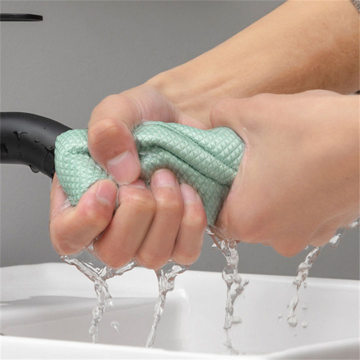 5pcs-fish-scale-rags-glass-cleaning-towels-without-water-marks-household-kitchen-dish-cloths