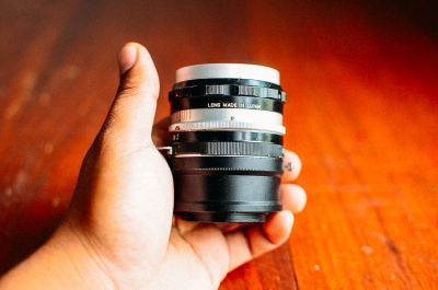 (For Fujifilm Mirrorless ทุกรุ่น)เลนส์มือหมุน ละลายหลัง รูรับแสงกว้าง Nikon 50mm F2 Serial 690412 บากเเล้ว ใส่DSLR รู่นPro ได้