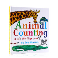 English original Czech Picture Book Master Petr horacek, animal counting, flipping through the book, animal counting, English Enlightenment picture book for young children, learning to count numbers, animal cognition and word learning