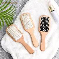 Hair Comb Bamboo Massage Solid Wood Cushion Anti-static Hair Brush Travel