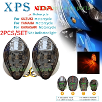 Xps ไฟระบุสัญญาณรถจักรยานยนต์แบบ LED 2ชิ้น/เซ็ตไฟข้างรถบรรทุกแบบฝังไฟเบรค15LED โคมไฟรถจักรยานยนต์เลี้ยวสัญญาณแบบฝัง R25 MT15 Y15 Y16 FZ150 RS150 LC135สำหรับฮอนด้า