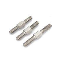 1-2 Buah Batang Ulir Ujung Ganda Ulir Kiri dan Kanan M6 M8 Baut Ulir Positif dan Negatif Sekrup Baut Stud 304 Stainless Steel