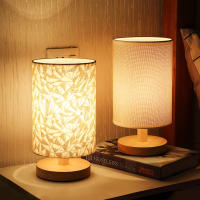 Simple modern table lamp bedroom study bedside lamp 5V-220v dimming solid wood creative birthday gift night light decoration