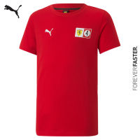 PUMA AUTO - เสื้อยืดคอกลมเด็กโต Scuderia Ferrari Race Shield Tee สีแดง - APP - 53584302