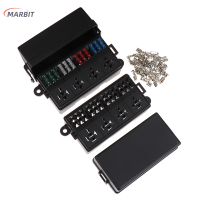 MARBIT 12V Relay BOX BLOCK 8 WAY ATC/ATO FUSE BLOCK Universal ฟิวส์กันน้ำและรีเลย์