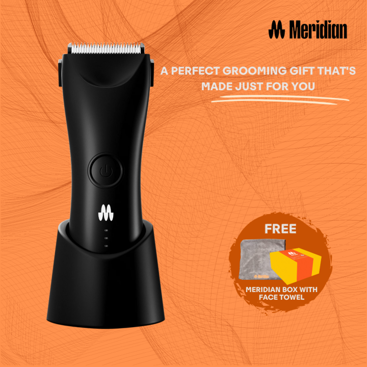 Meridian Trimmer Plus Waterproof Groin & Body Electric Shaver Gift Box