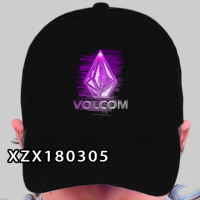 [Tsdopn34gpt]   VOLCOM CAP STENCIL Cap BLACK Yupoong strapback adjustable HAT CAP  12