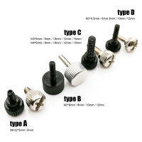 ชิ้น 6 #-32 M3 M4 สีดำเงินเหล็กคาร์บอน PC คอมพิวเตอร์ฝาครอบ Slotted Phillips หัวมือกระชับ bolt Thumbscrew Thumb สกรู-shajit