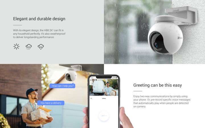 รุ่นใหม่-ezviz-กล้องภายนอกไร้สาย-100-รุ่น-hb8-หมุนได้-แบตอึด-กันน้ำกันฝน-พูดคุยโต้ตอบได้-เมมในตัว32gb-พูดคุยโต้ตอบได้-ภาพสี24ชม