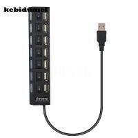 ✆☢☄ kebidumei Swithcer Hub USB Hub Super Speed 7 ports LED Indicator 5Gbps For Laptop PC Windows XP Win7/8 LinuxMac OS