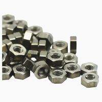 【LZ】✱♚  Porca de titânio m1 m1.4 m1.6 m2 m2.5 ti porcas hexágono original cinza ta2 cor não polido grau 2 ti prendedor
