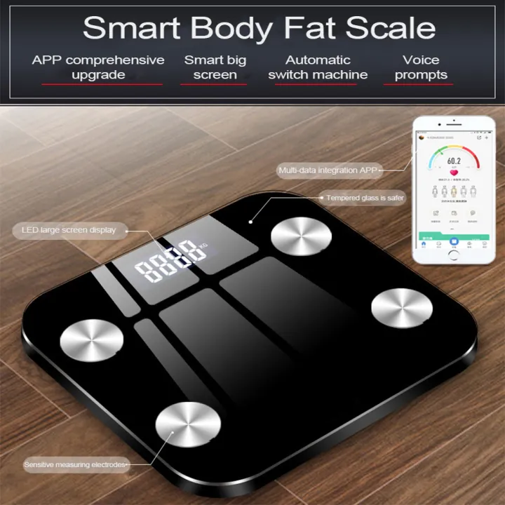 V700สมาร์ทบลูทูธ Body Fat Scale APP Home Electronic Scale Human Body