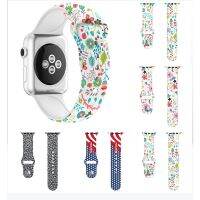 【Discount】 Cute Cartoon Print Silicone Strap Apply To Watch Series 7/6/SE/5/4/3/2/1 38-45mm T500 W26 X7 Q99 FT50 T5 Pro FT30 F10 F8 W54 W68 M33 W4 C200