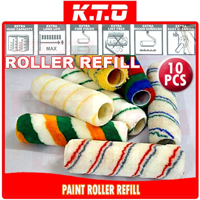 10PCS 4 Inches PAINT ROLLER WATER based WALL PAINT ROLLERr Berus Cat