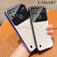 เคสมือถือสำหรับ Realme C1 C2 C11 C15 C20ฝาหลังแบบนิ่ม TPU เปลือกไฟฟ้าป้องกันการชนกัน + ฟิล์มป้องกันเลนส์สำหรับ Realme C11 C20 C1 C2 C15 เคสใส่โทรศัพท์