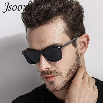 Jsooyan Vintage Retro Sunglasses Men Polarized Square 2019 Brand Designer Sun Glasses For Men UV400 Driving Mirror Goggle Cycling Sunglasses