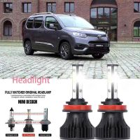 หลอดไฟหน้ารถยนต์ LED LAI 40w 6000k สีขาว สําหรับ Toyota Proace Verso (MPY) 2018-2023