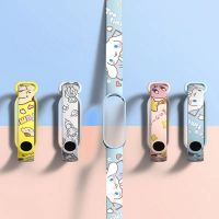 Cartoon Cinnamoroll Pikachu Print Strap For Xiaomi Mi Band 6 5 4 3Sport Bracelet Watch Silicone Wrist TPU Soft Strap Replacement