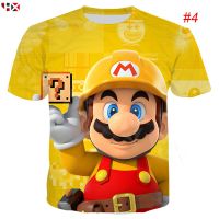 HX Super Mario Odyssey เกมน่ารัก3D พิมพ์ผู้ชายผู้หญิงแฟชั่น Casual T เสื้อฤดูร้อน Graphic Tees Tops