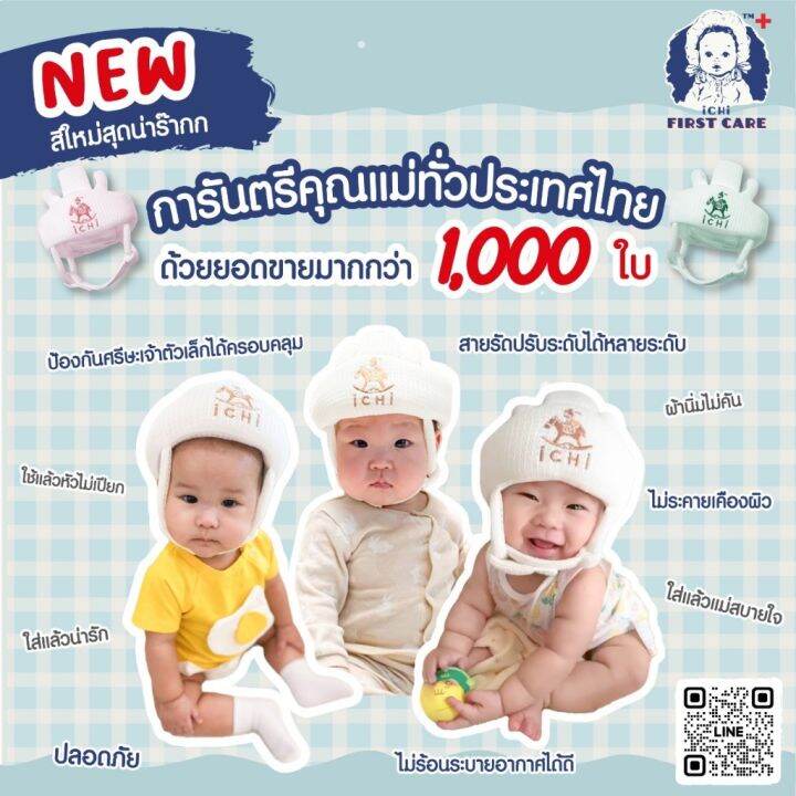 ichi-my-1st-helmet-หมวกกันกระแทกสำหรับเด็ก-หมวกนิรภัยสำหรับเด็ก-หมวกเด็ก-หมวกกันกระแทก-หมวกเด็ก-หมวกกันน็อคเด็ก