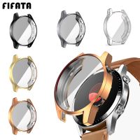 FIFATA TPU Protection Case For Huawei Watch GT 2 42mm 46mm Cover Full Coverage Screen Protector Shell Bumper For Huawei GT2 Case Nails  Screws Fastene