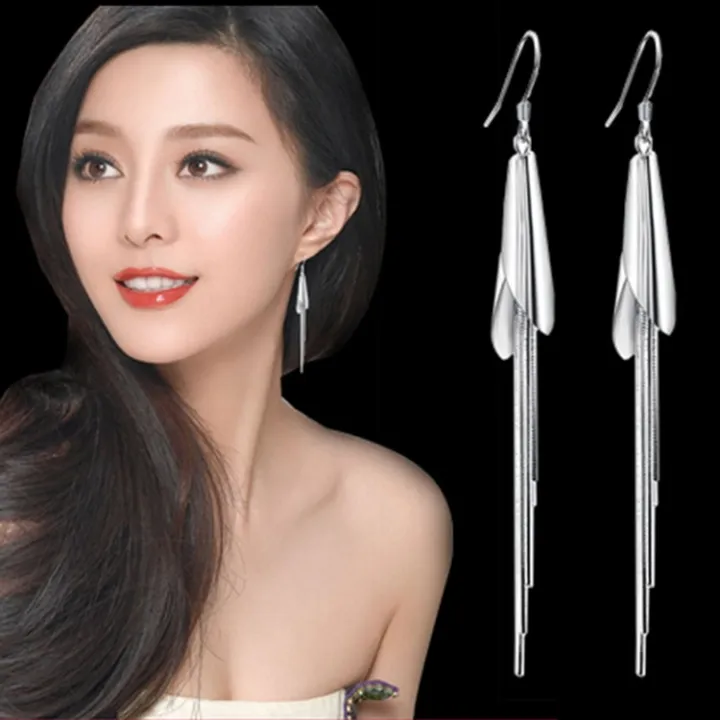 cod-korean-fashion-earrings-tassels-long-chain-european-and-style-retro-horseshoe-manufacturers-wholesale