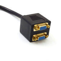 ใหม่ DVI-I 24 5 Pins ชาย2คู่ VGA หญิงตรวจสอบอะแดปเตอร์ S Plitter เคเบิ้ลที่มีคุณภาพสูง