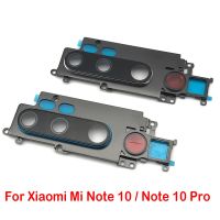 Penutup Lensa Kaca Kamera Belakang Asli 100% Dengan Dudukan Bingkai Dengan Suku Cadang Pengganti Stiker ไม่เหมาะสำหรับ Xiaomi Mi Note 10 Pro