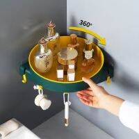 ✲✱ Bathroom Toilet Corner Shampoo Shelf 360 Rotation Cosmetics Storage Rack Holder Robe Coat Clothes Towel Hook Kitchen Accessories