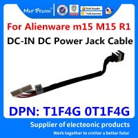 แล็ปท็อปใหม่15.6นิ้ว DC สาย DC DC Power Jack สำหรับ Dell Alienware M15 R1 Alien M15 R1 Orion15 T1F4G 0T1F4G