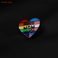 Fresh sky เข็มกลัดเคลือบสีรุ้งเข็มกลัดสำหรับใส่เสื้อผ้ากระเป๋าเป้สะพายหลังเข็มกลัดเคลือบเข็มกลัดป้ายปกเสื้อหมุดตกแต่งแฟชั่นเครื่องประดับของขวัญ