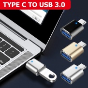 Bộ Chuyển Đổi OTG Type-C HUB Sang USB 3.0 Đầu Đọc Thẻ Đĩa U Có Thể Sạc Lại