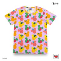 เสื้อแตงโม (SUIKA) - เสื้อยืด Disney FRUITASTIC MICKEY MOUSE (MK.O-003) Lively Grape ม่วง