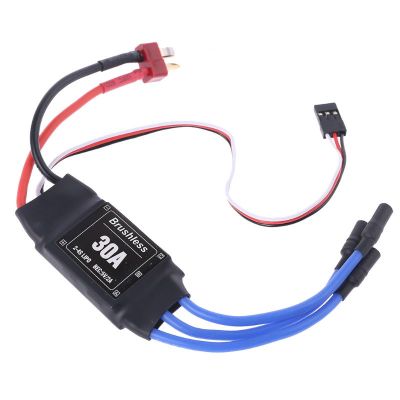 Ready Stock Rc Brushless  Motor 30A ESC 2-4S Electric Speed Controller with 5V 2A BEC For Rc Multicopter helicopter T plug