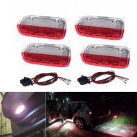 4Pcs/Set Car 18LED Door Warning Light Lamps Cable Wire For Jetta MK5 MK6 Tiguan Touareg  CC Passat Scirocco EOS Golf 5 6 7 Bulbs  LEDs HIDs