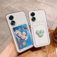 เคสโทรศัพท์ OPPO A38 A78 A58 4G 2023กระเป๋าการ์ดทนต่อแรงสั่นโปร่งใสใหม่เคสซิลิโคนนิ่ม OppoA78 NFC พร้อมเคสป้องกันเลนส์กล้องลายการ์ตูนน่ารัก OPPOA58NFC เคสมือถือ