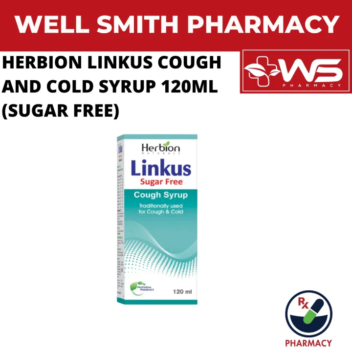 HERBION LINKUS COUGH AND COLD SYRUP 120ML (SUGAR FREE) Lazada