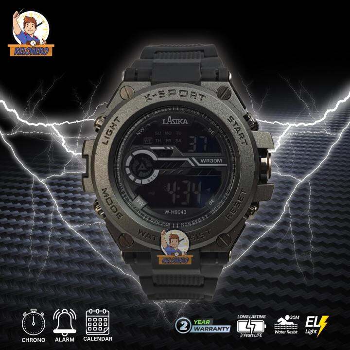 Lasika K-Sport Digital Sports Watch Water Resistant Chronograph Long ...